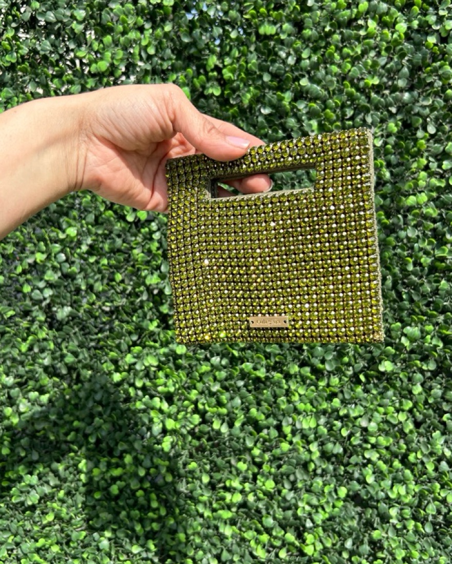 Lucy オーダー品 Cult Gaia Green Lucinda Nano Clutch Bag by Cult Gaia - Pickle
