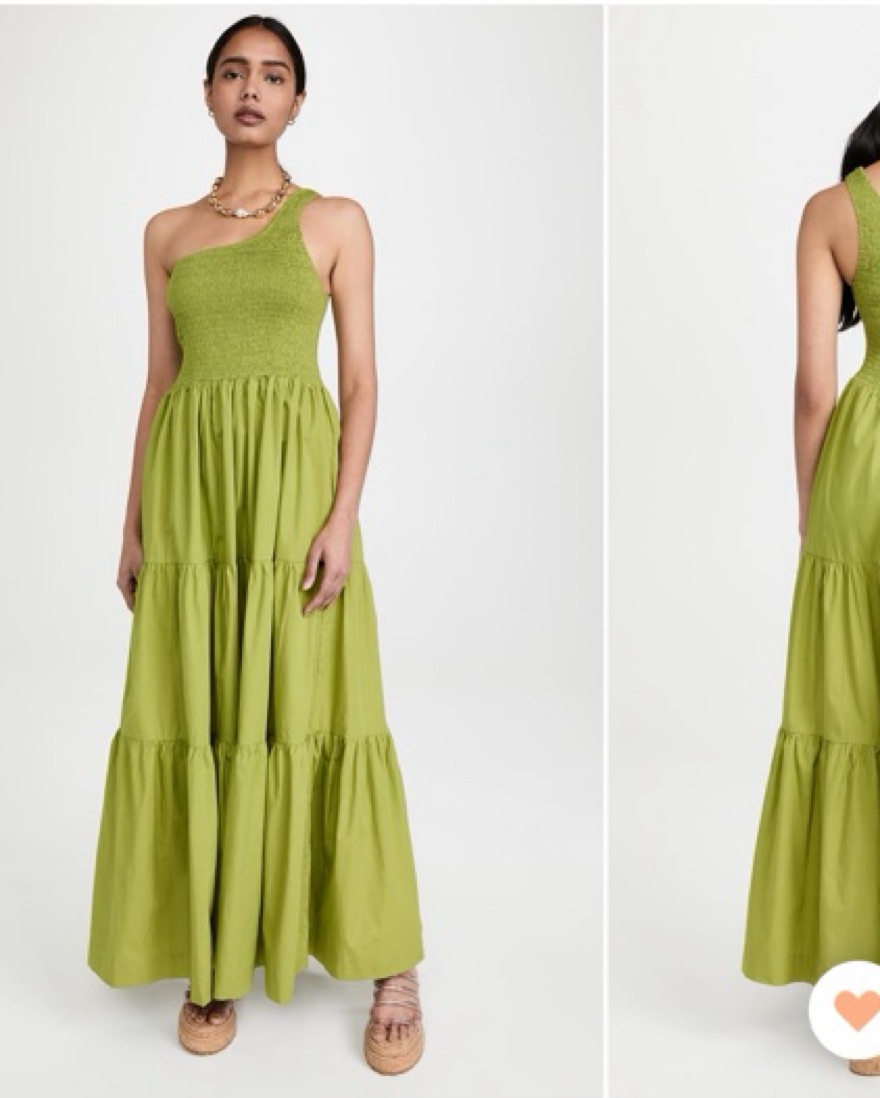 ワンピース Green dress SWF assymetric green dress | Pickle