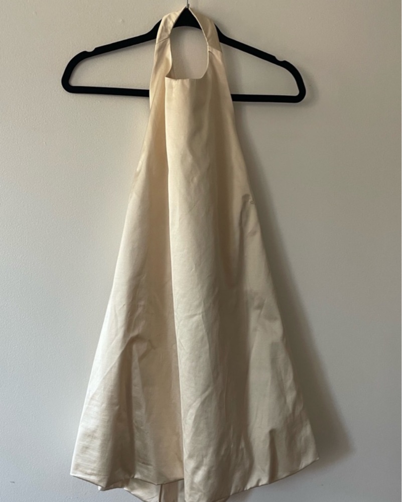 light blue corset dress Sancia Linen Corset Midi Dress