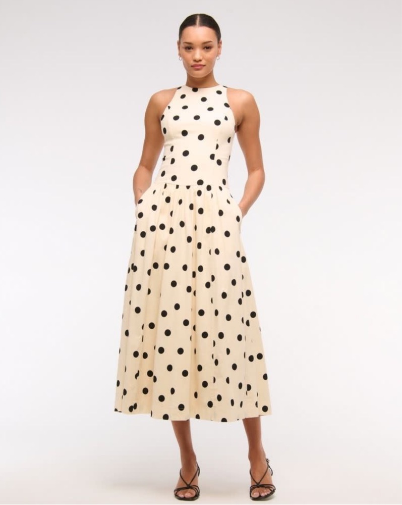 Abercrombie Polka Dot Dress by Abercrombie and Fitch - Pickle