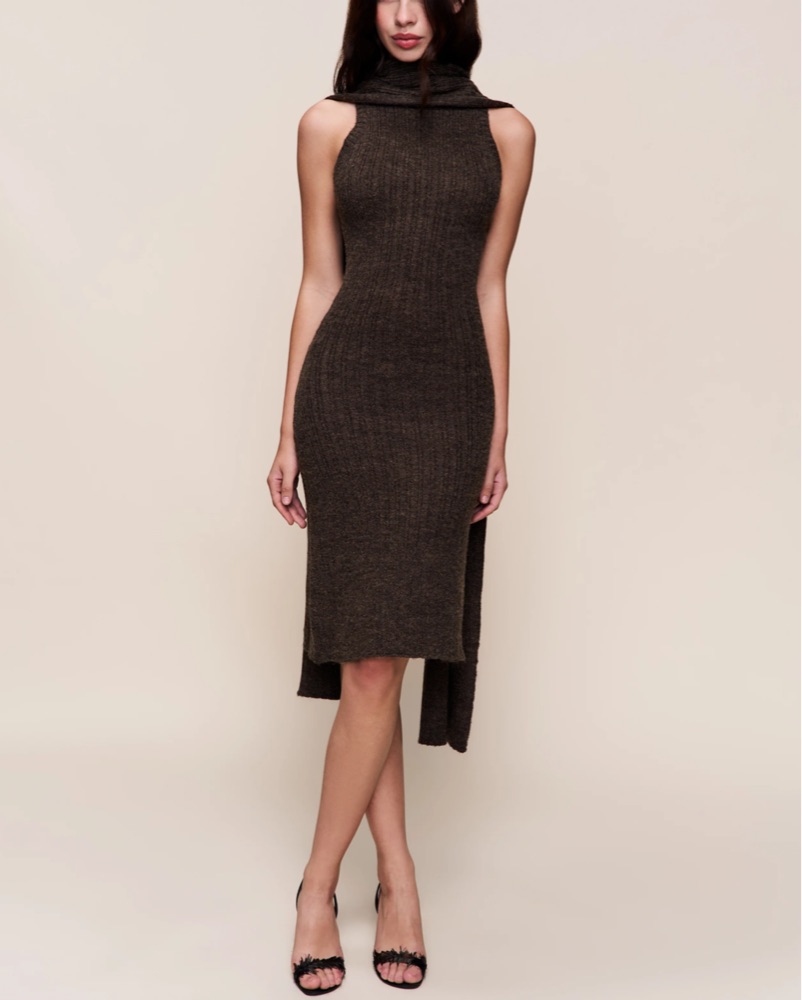 GUIZIO Knit Hooded Dress by Danielle Guizio - Pickle