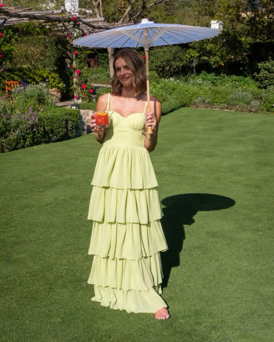 Revolve Lovers And Friends Hattie Gown by Lovers And Friends - Pickle