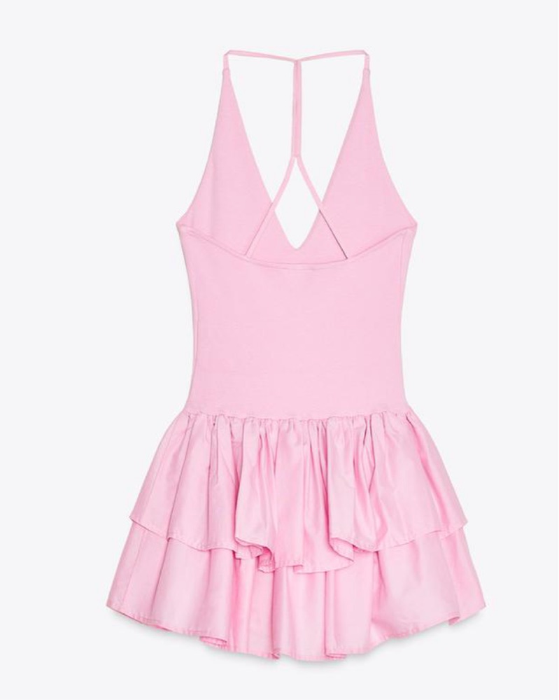 Zara Combination Halter Dress | Pickle