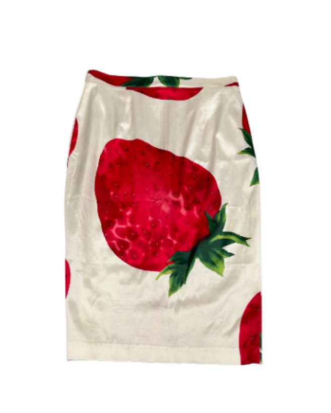 D&G SS 2000 Strawberry Skirt by Dolce + Gabbana - Pickle