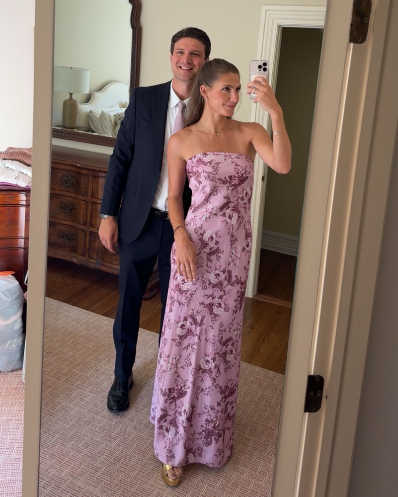 BHLDN Mia Strapless Satin Maxi Dress by BHLDN - Pickle
