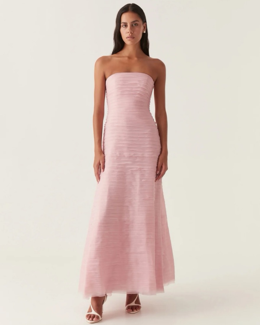 aje formal dress Ivy Bubble Hem Gown-BLACK / 4