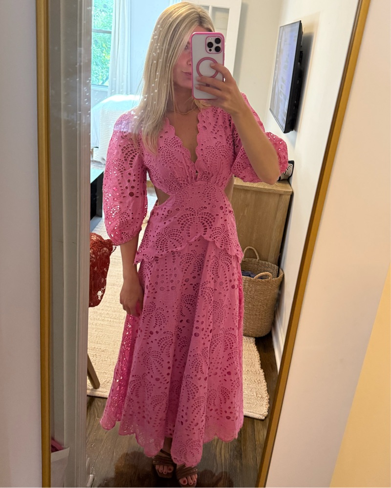 sparkly hot pink hoco dress Pretty A-Line Off the Shoulder Hot Pink Sequin Lace Short Homecoming Dresses  VK23082406 – Vickidress main image 0