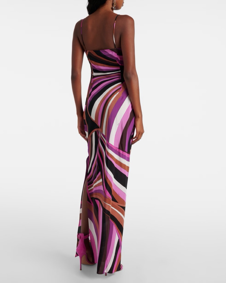 pucci purple dress Pucci Silk Maxi Dress - Purple by Pucci