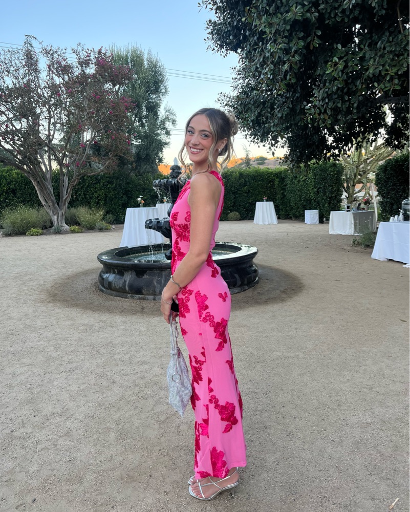 Fionna Floral Maxi Dress in Pink by Princess Polly - Pickle