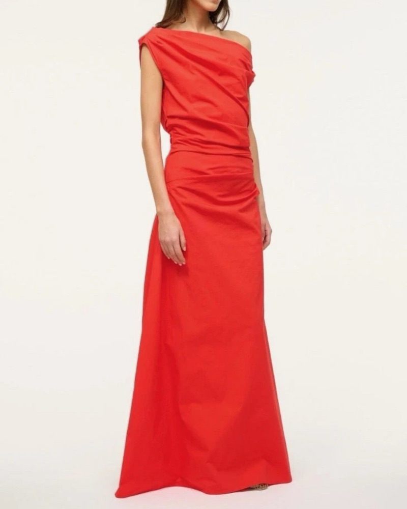 maxi phare dress red rose STAUD Maxi Phare Dress - Red Rose by Staud
