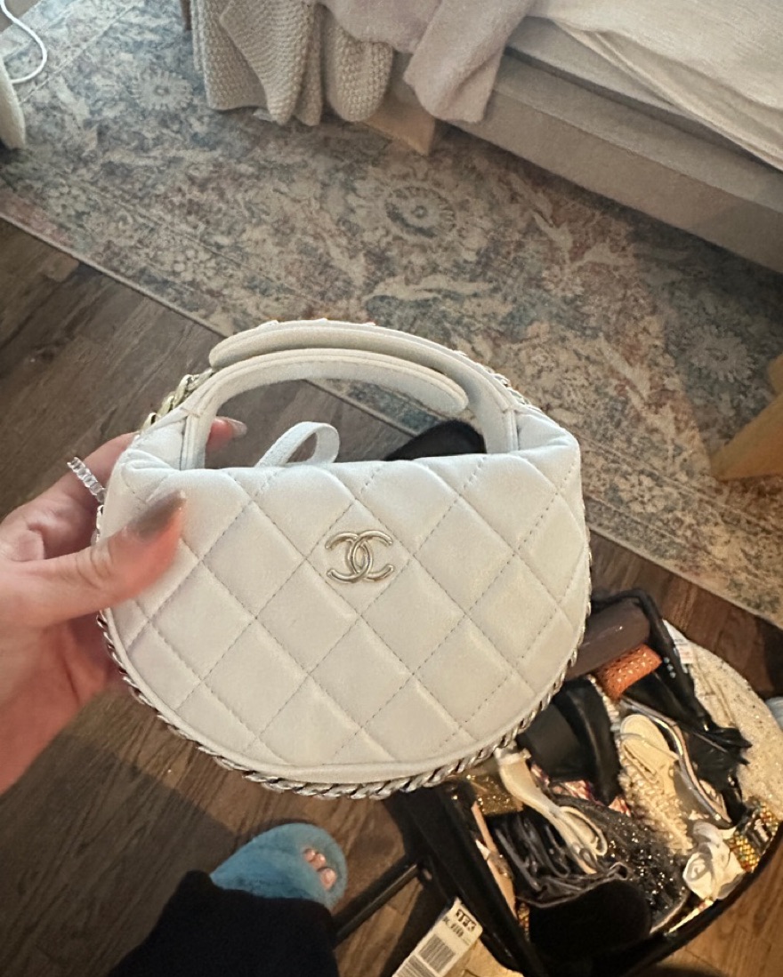 Chanel round quilted bag on sale