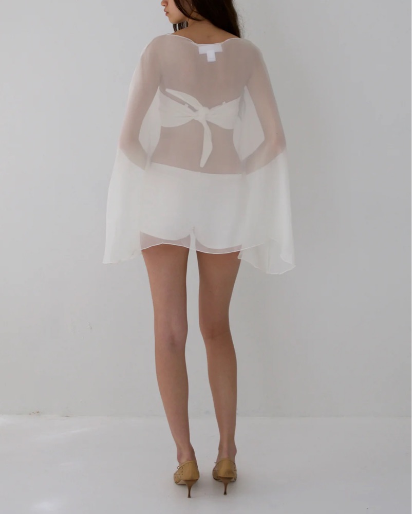 Buci Ibis Poncho Set in Ivory by Buci - Pickle