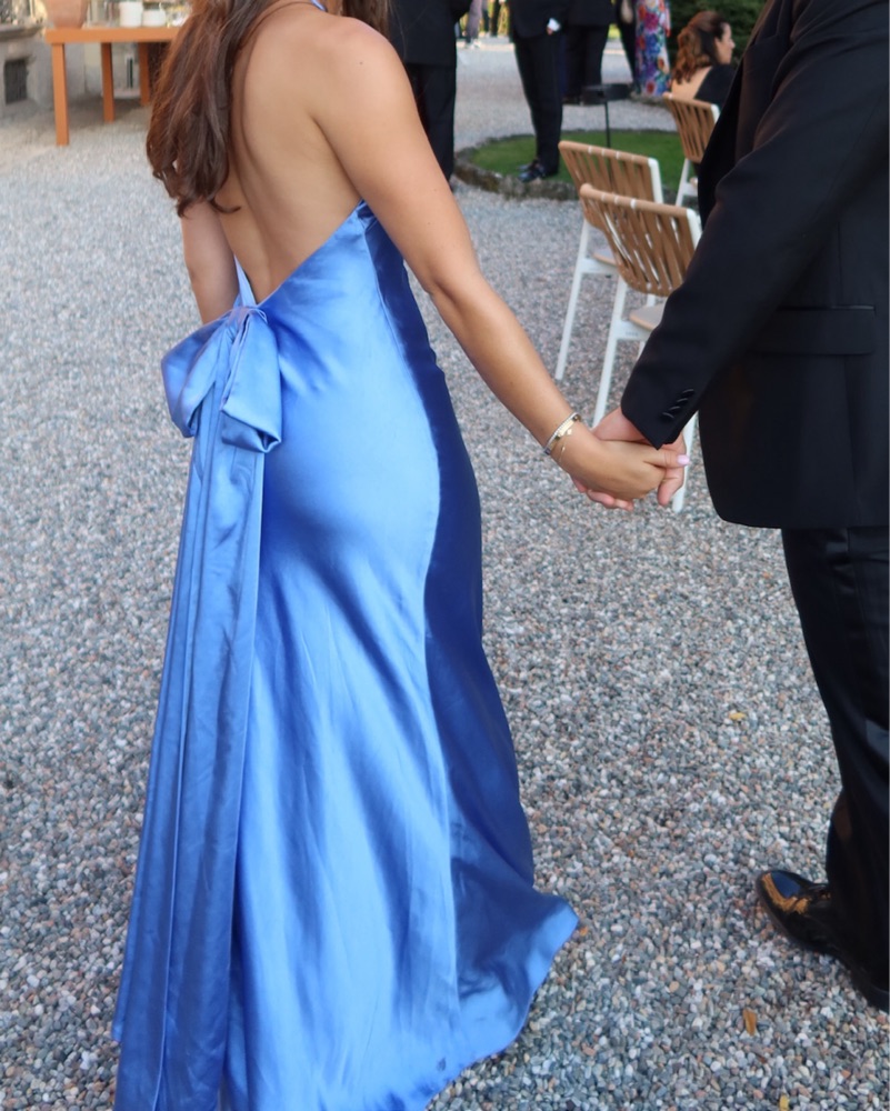 misha bridesmaid dresses MISHA Ophelia Jersey Plunge Maxi Dress
