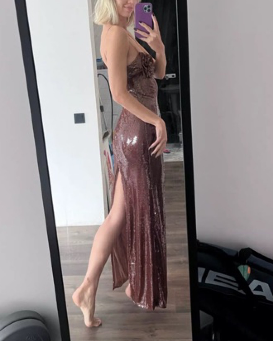 brown nye dress The perfect dress for NYE 
