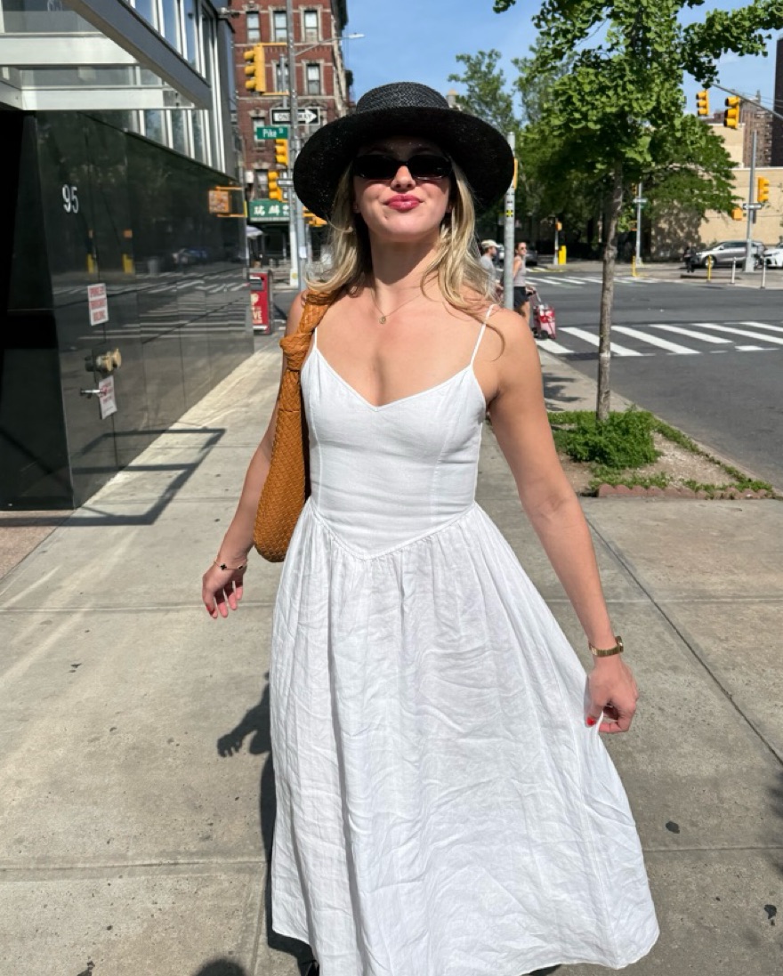 Wilfred Linen Midi Dress by Aritzia - Pickle