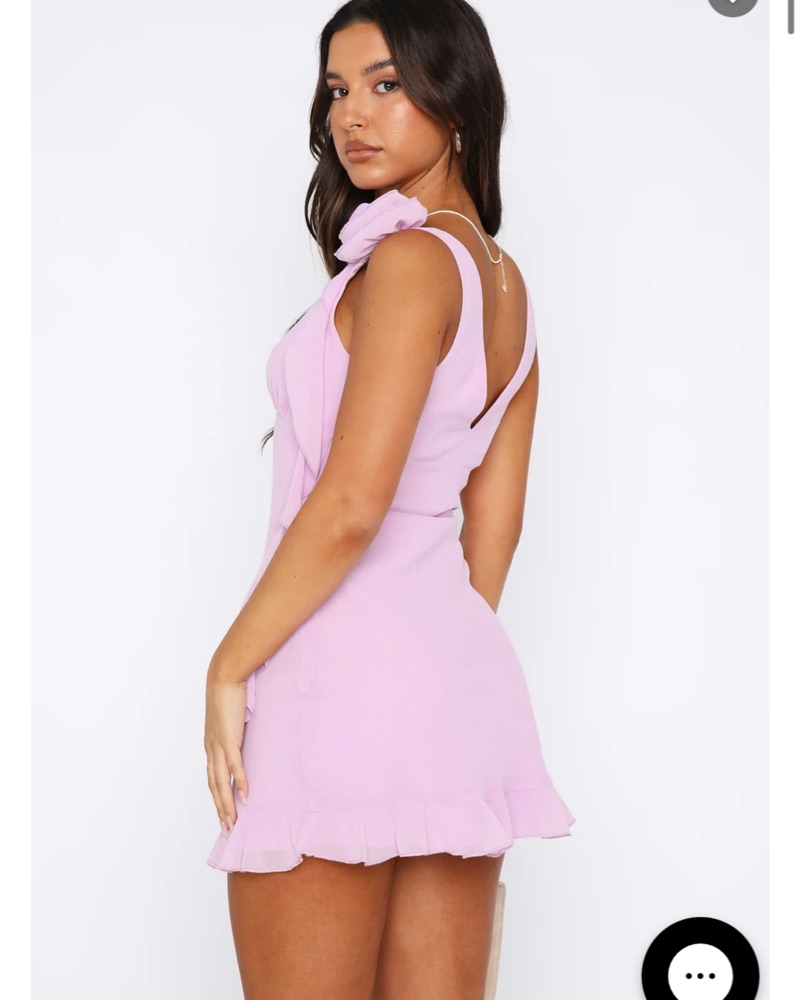 white Fox Lilac Mini Dress by White Fox Boutique - Pickle