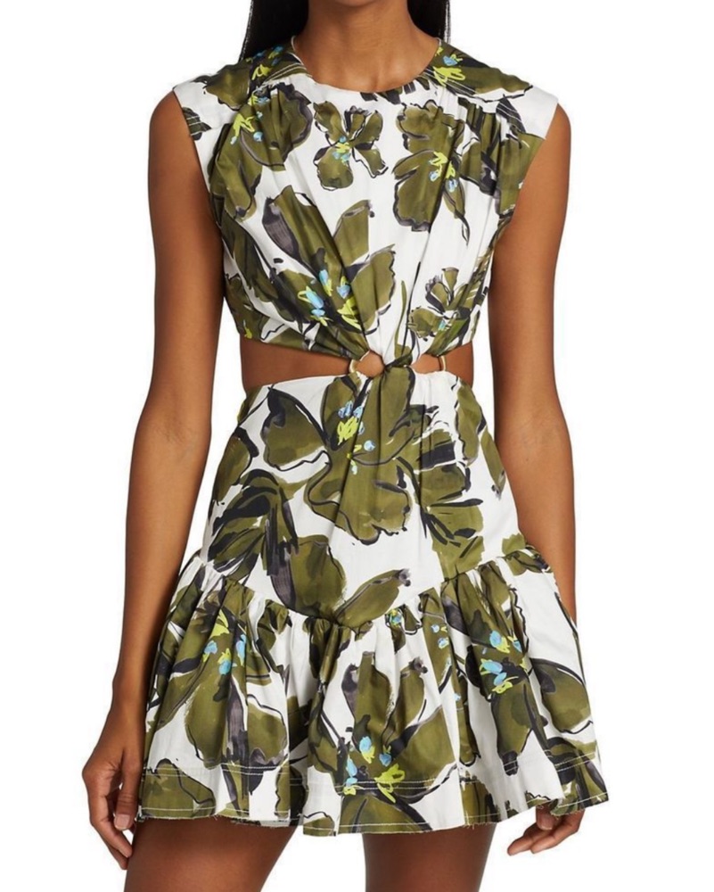 aje oasis cut out mini dress Aje Oasis Cut-out Mini by Aje