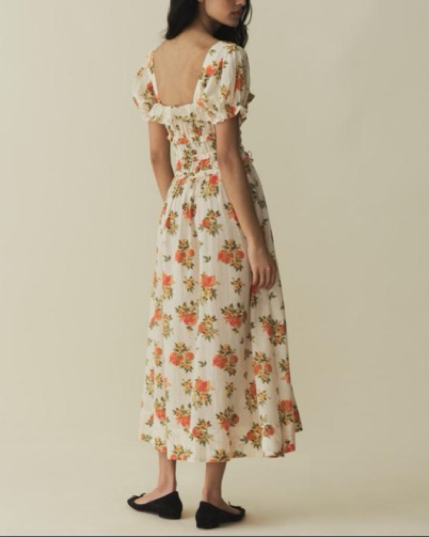 DOEN CLARINET DRESS -- ORANGERIE FLORAL by Doen - Pickle
