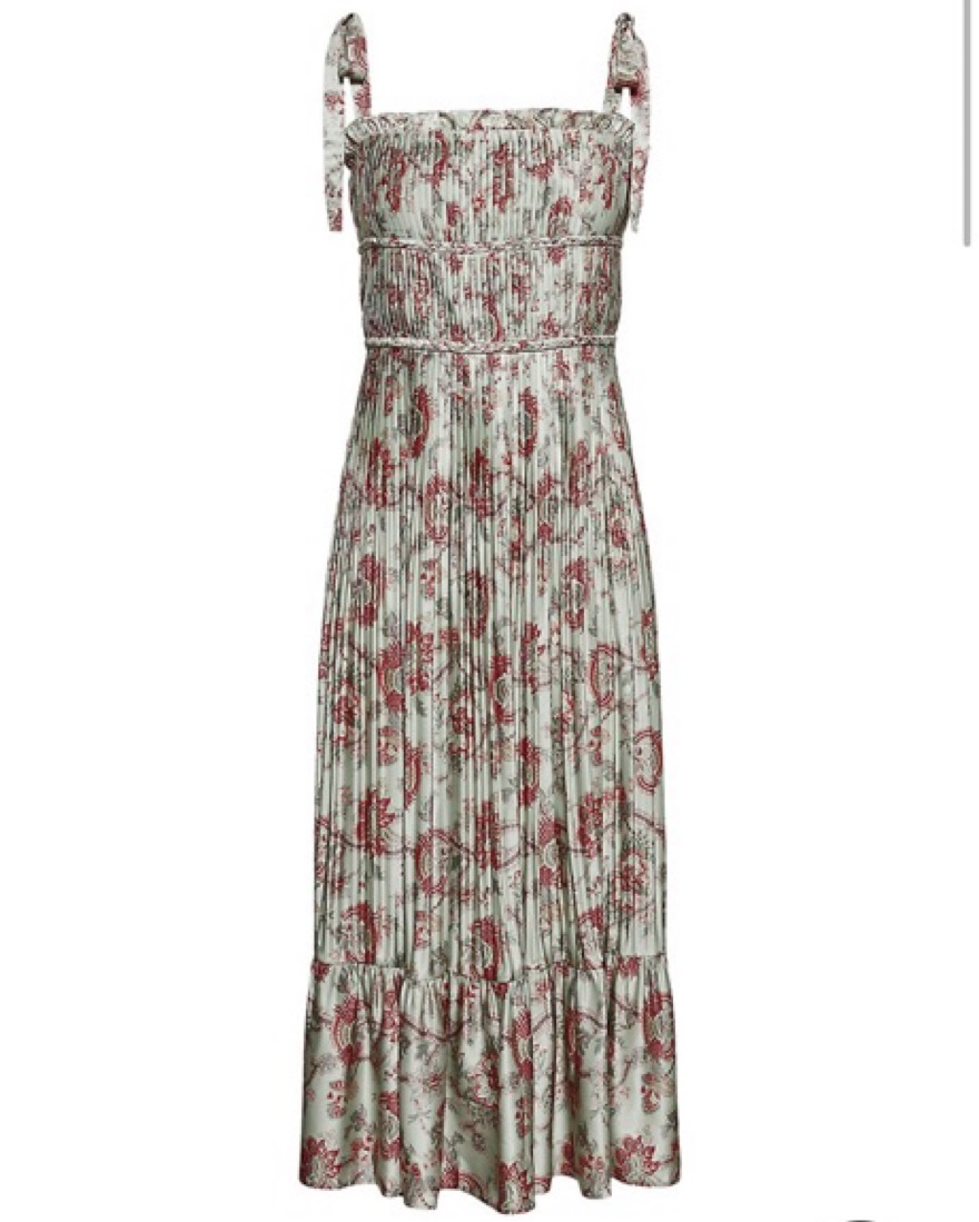 Ralph Lauren Floral Pleated Dress by Ralph Lauren - Pickle