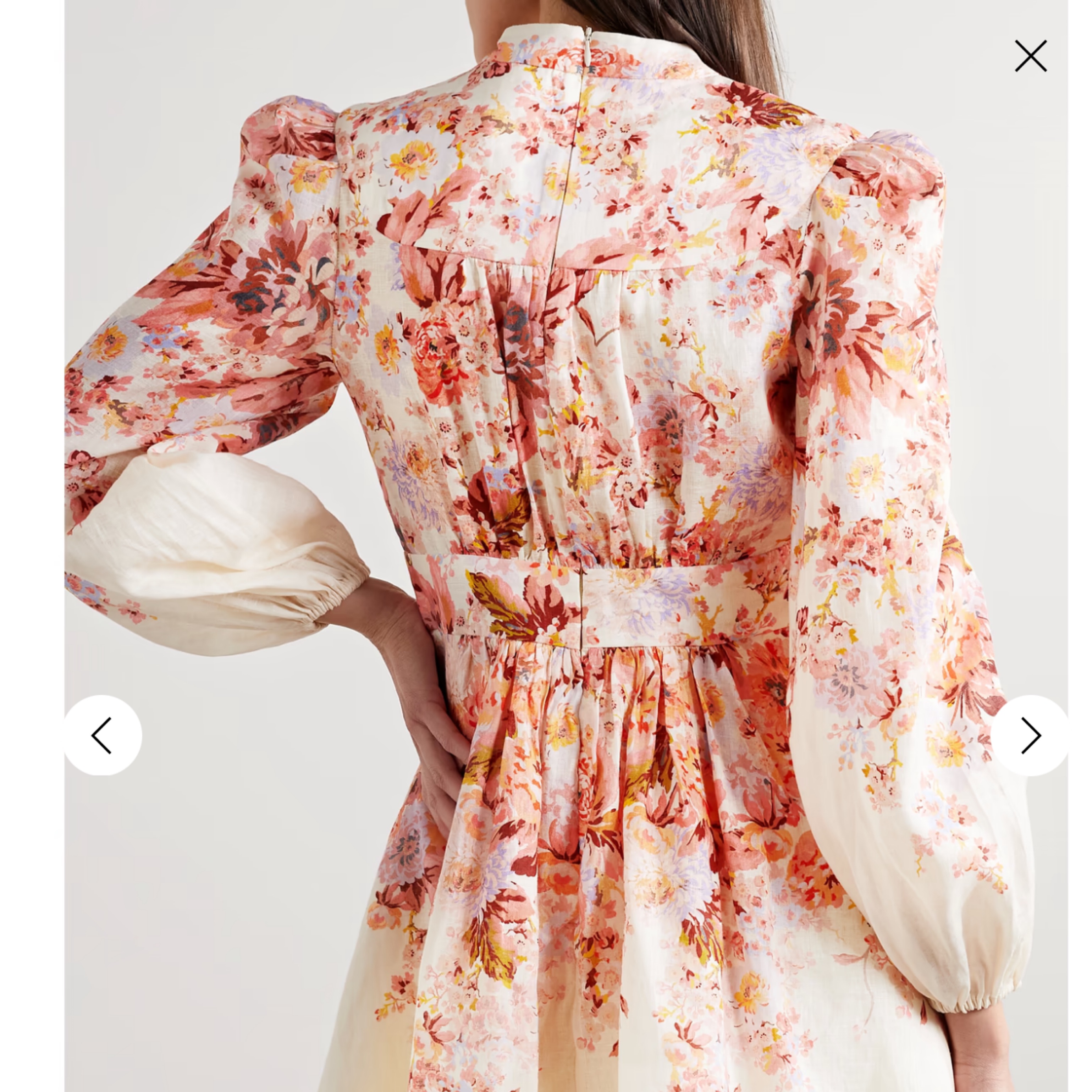 【Zimmermann】Devi フローラルプリント ギャザードレス Zimmermann Devi Floral Maxi Dress | Saks Fifth Avenue