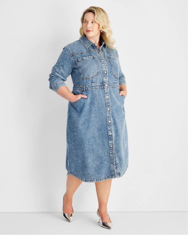 future collective denim dress Future Collective Denim Dress by Future Collective