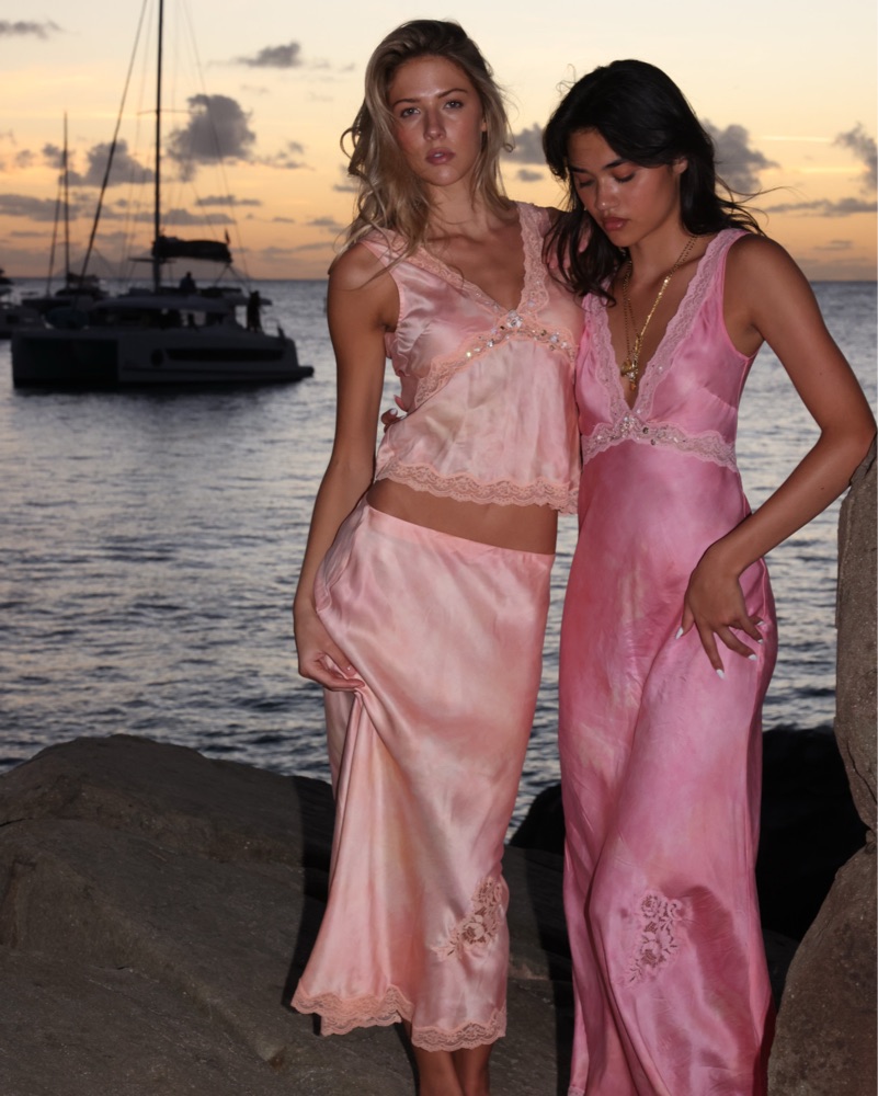 LoveShackFancy Silk Set by LoveShackFancy - Pickle