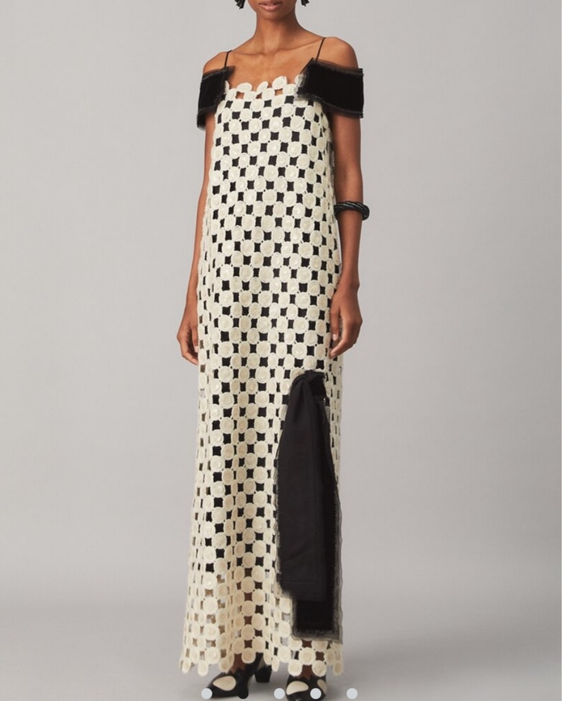 【TORY BURCH】Embellished wool-blend midi ドレス 関税送料込 Tory Burch WOOL GUIPURE EMBELLISHED DRE | Pickle