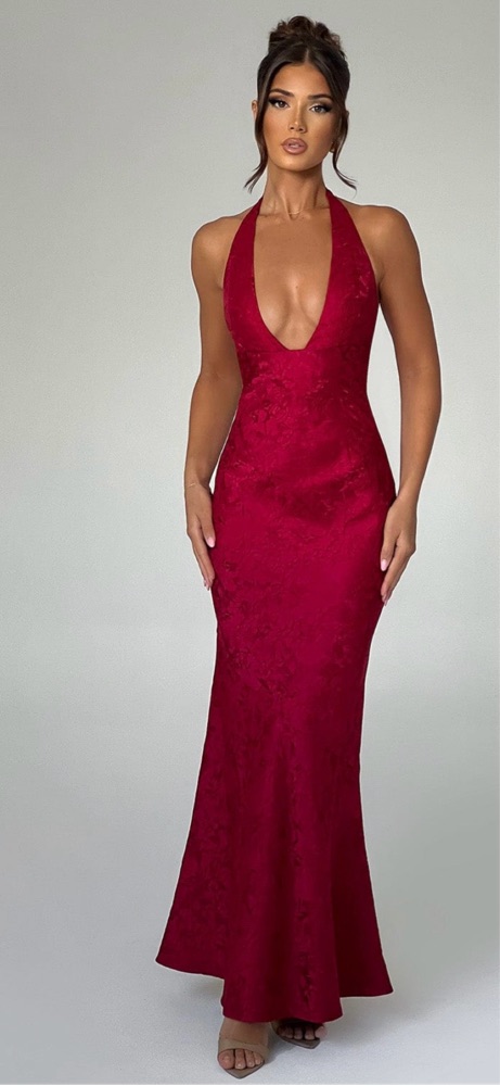 josephine maxi dress JOSEPHINE MAXI DRESS - RED Babyboo by BABYBOO