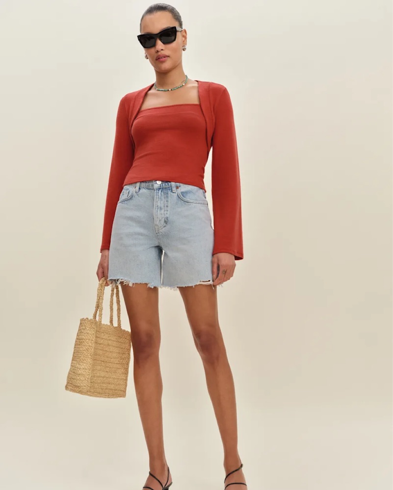 black long sleeve knit mini dress Long Sleeve Rib Knit Mini Dress