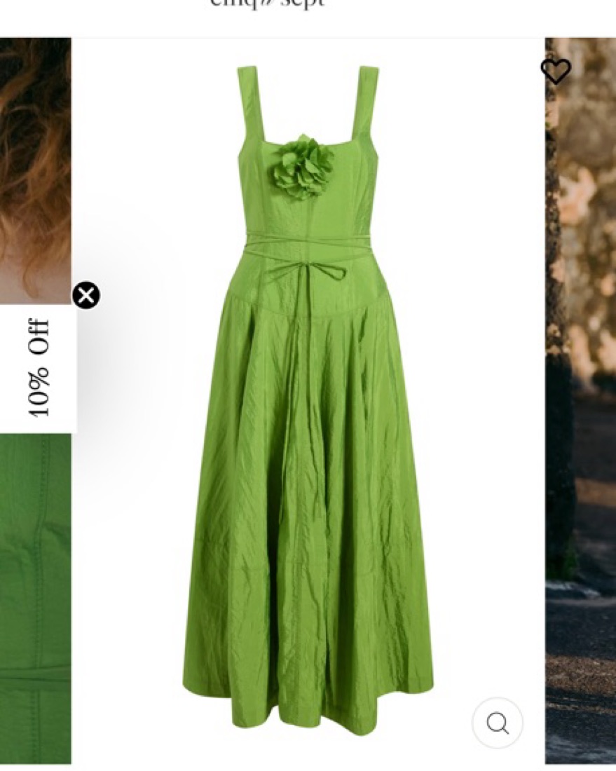 Cinq A Sept - Flower Joisian Dress by Cinq A Sept - Pickle