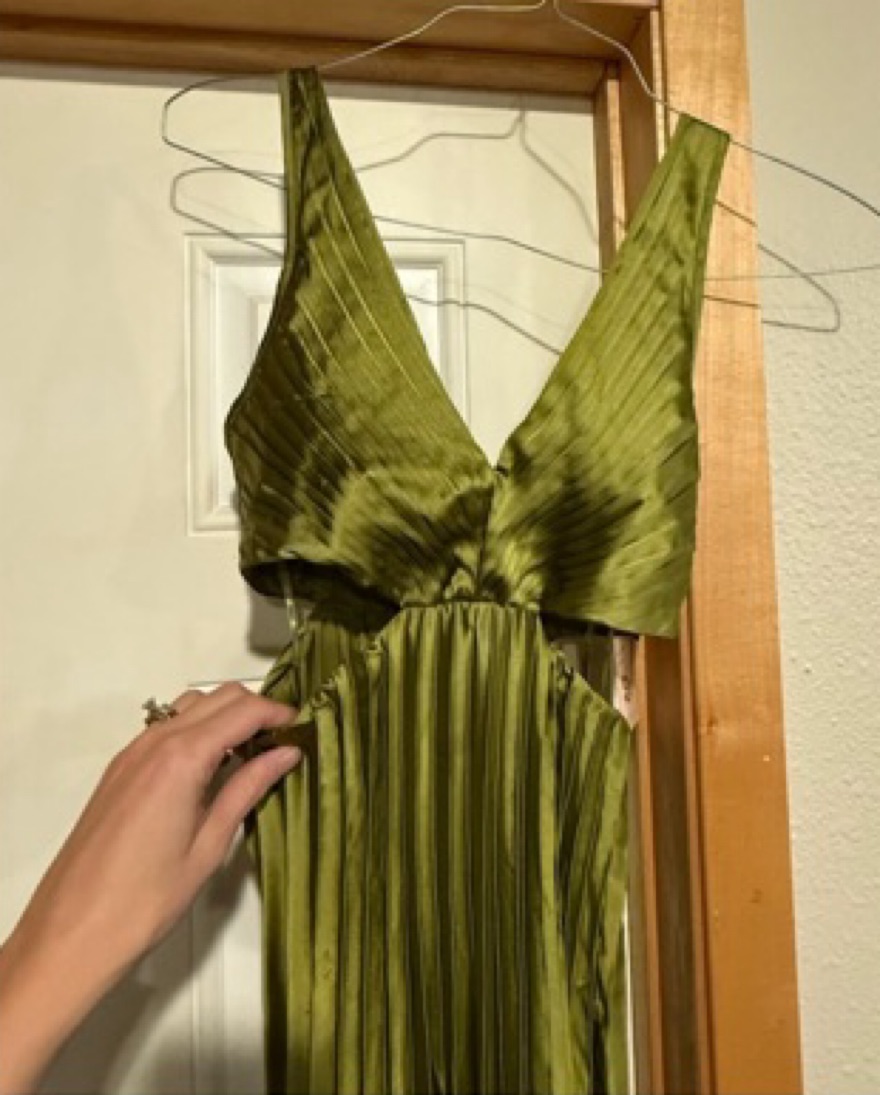 Sincerely Jules Olive Green Cutout Dress by Sincerely Jules - Pickle