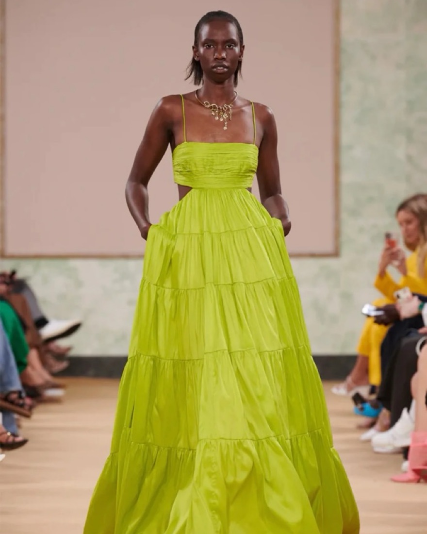 Aje Sartre Tiered Maxi Dress | Pickle