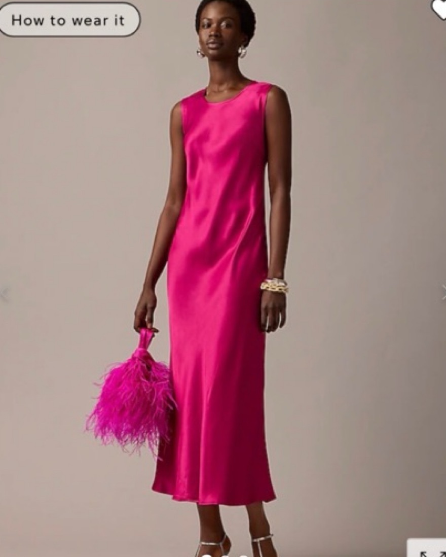 pink dress jcrew Pink JCrew Slip Dress by J Crew