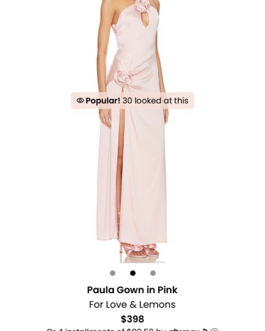 Revolve For Love & Lemons Paula gown by For Love & Lemons - Pickle