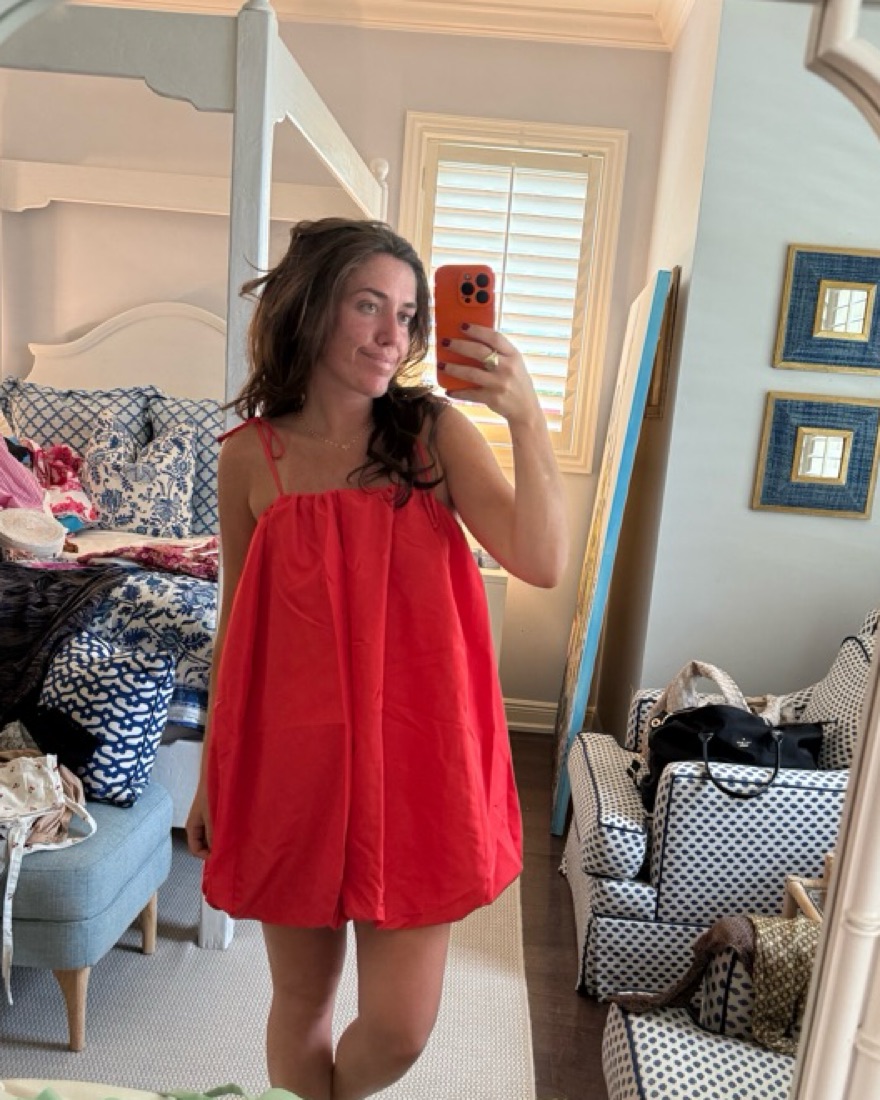 old navy red bubble dress The Occasion by Old Navy Taffeta Bubble Mini Dress