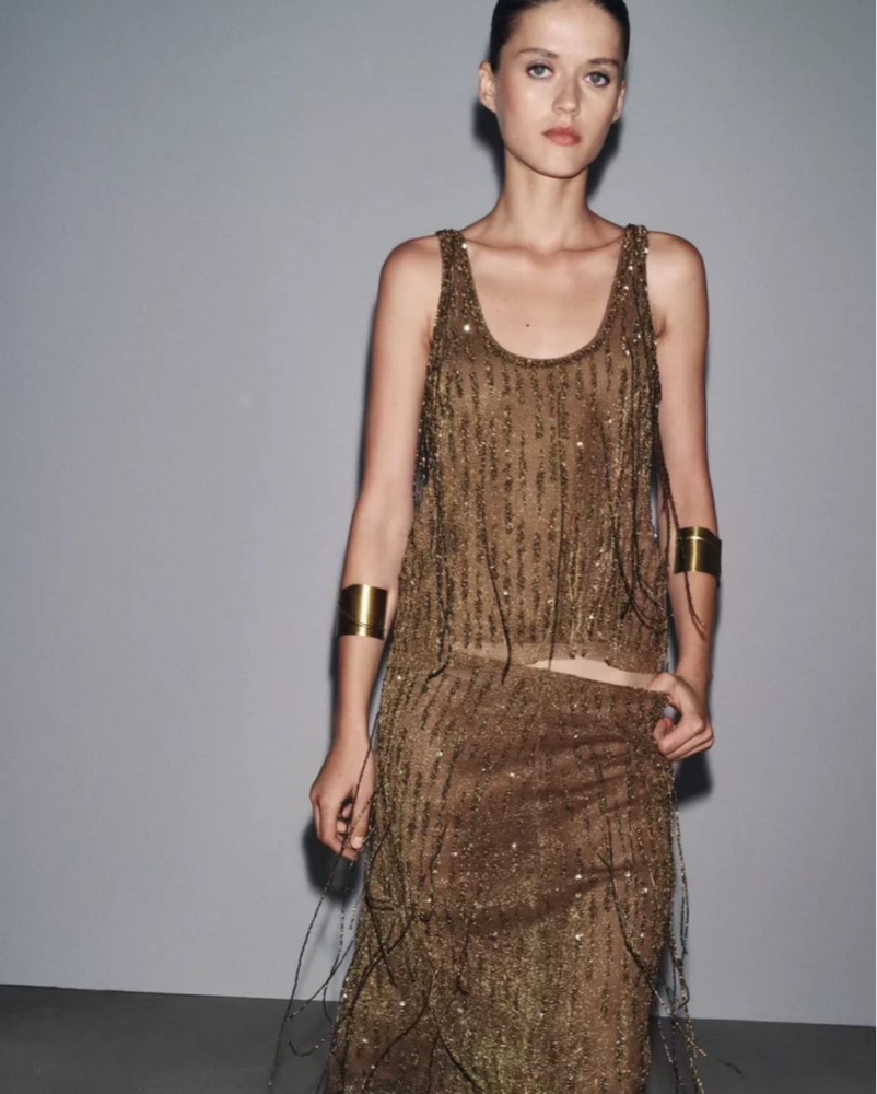 ZW Collection Beaded Top | Pickle
