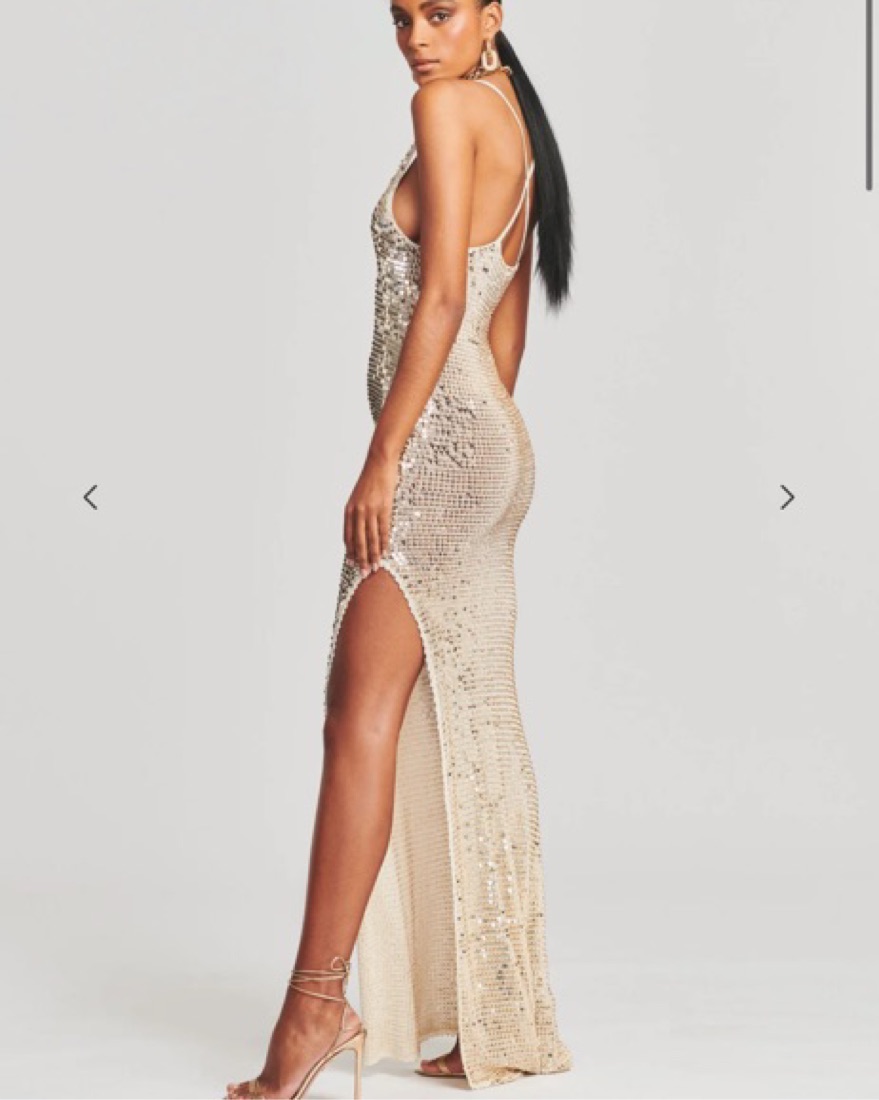 Retrofete Marie Sequin Crochet Dress by Retrofete - Pickle