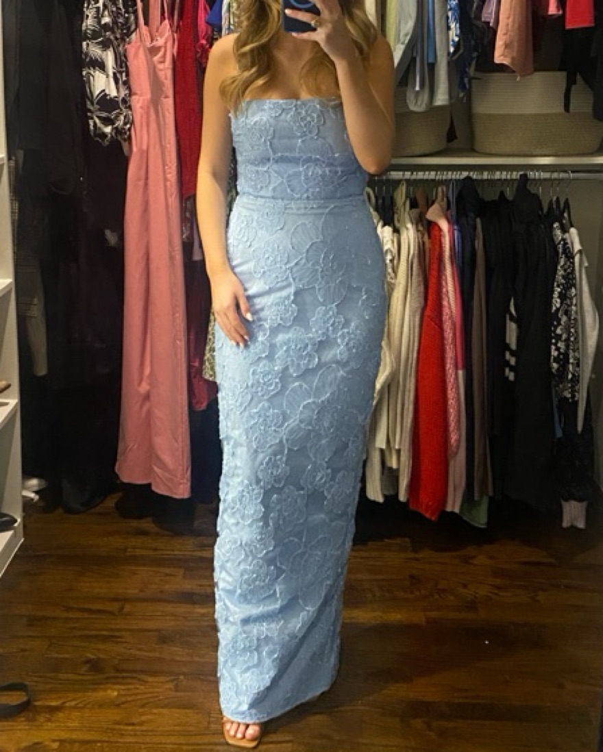 eva tuscan blue embroidered floral maxi dress Clothing : Maxi Dresses : 'Eva' Tuscan Blue Embroidered Floral Maxi Dress