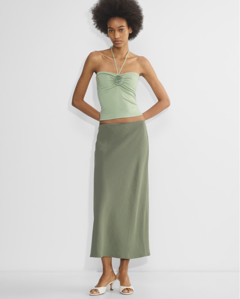 Aritzia Set - Halter + Maxi Skirt by Aritzia - Pickle