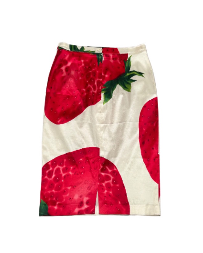 D&G SS 2000 Strawberry Skirt by Dolce + Gabbana - Pickle