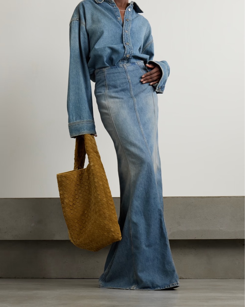 haikure denim maxi dress Haikcure - Bleach Blue Dolly Dress