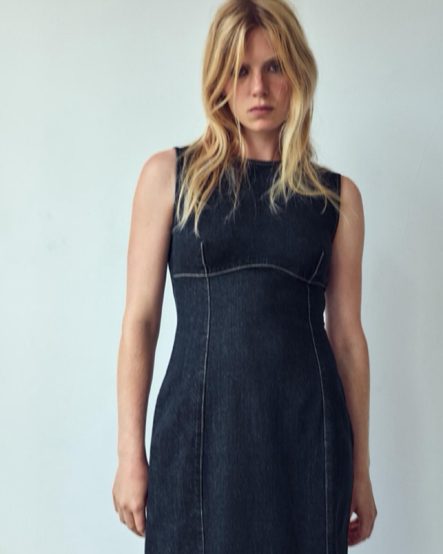 ★ZARA★ TRF DENIM DRESS TRF DENIM MINI DRESS - Blue | ZARA United States