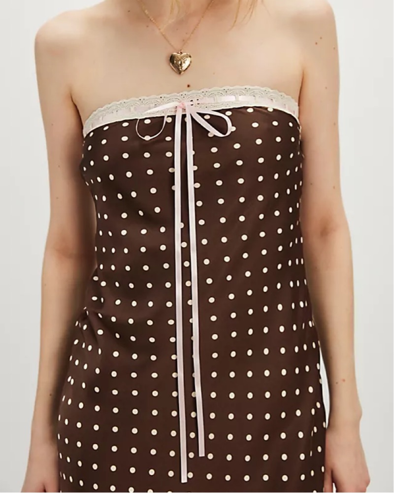 christian lacroix brown polka dot dress West Street Shirt in Brown Sugar – SVRN main image 0