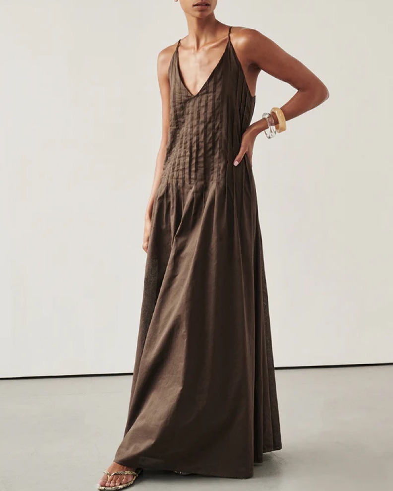 dishh brown dress Harmony Maxi Dress - Brown Floral main image 1