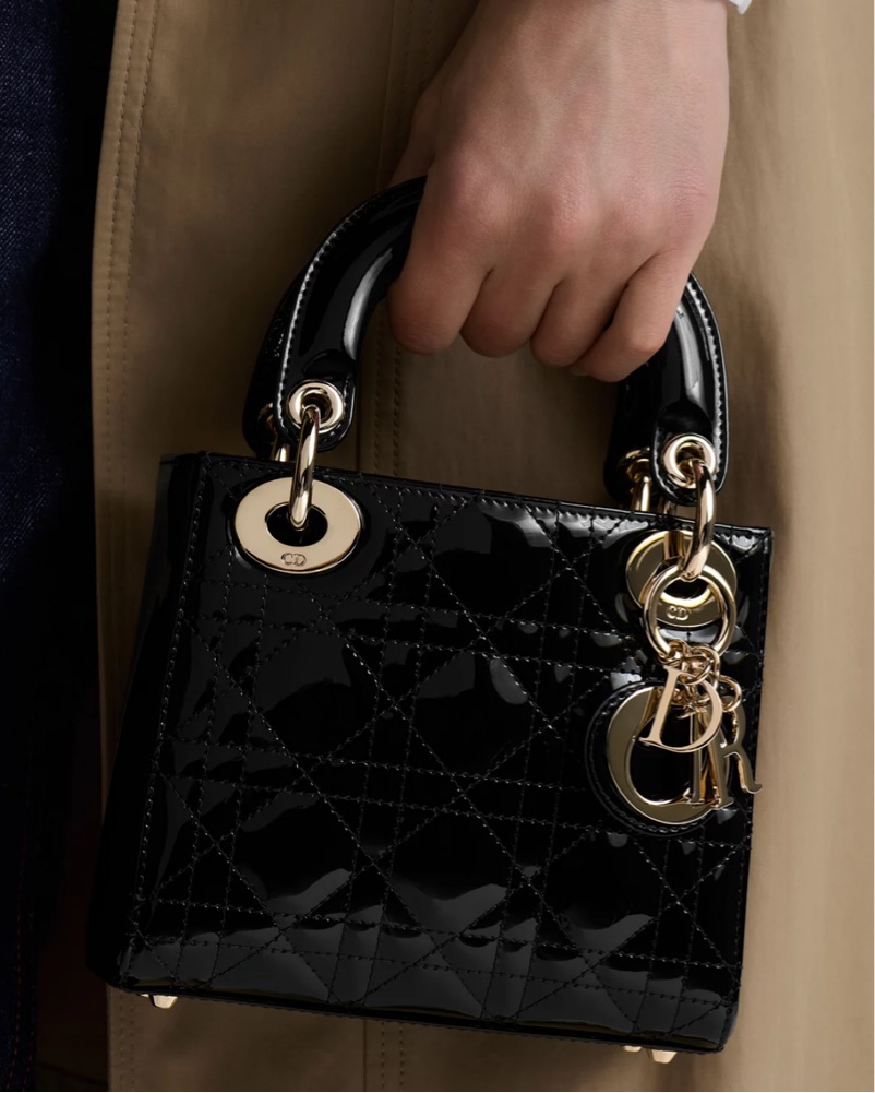 Mini Black Lady Dior Bag with Chain by Dior - Pickle