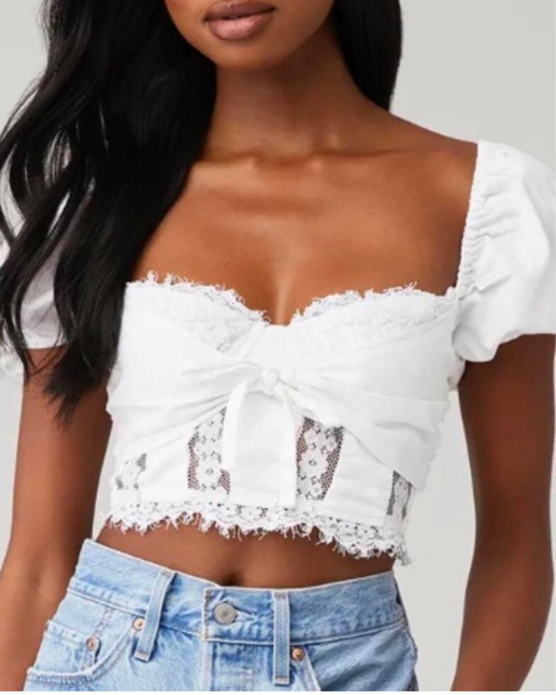 FOR LOVE & LEMONS CHANTALLE TOP by For Love & Lemons - Pickle