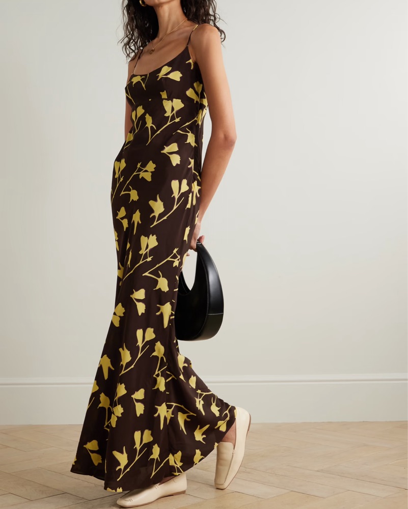 Staud Yellow Floral Dress by Staud - Pickle