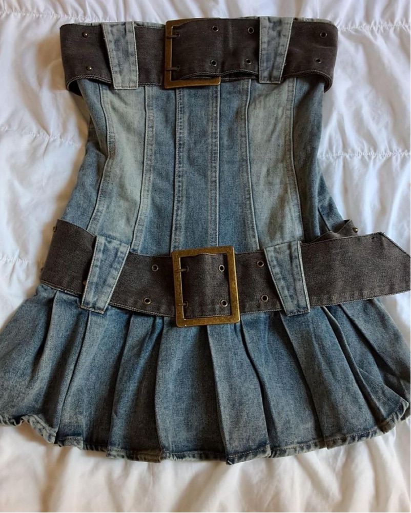 Jaded London Blue Denim Dress by Jaded London - Pickle