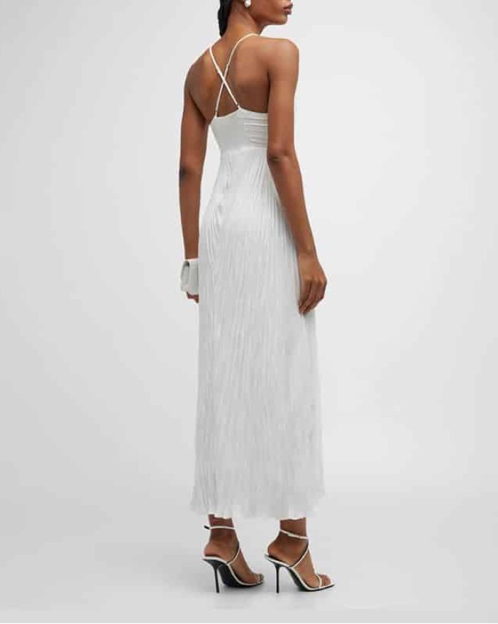 a.l.c. angelina pleated midi dress A.L.C. Angelina Pleated Midi-Dress