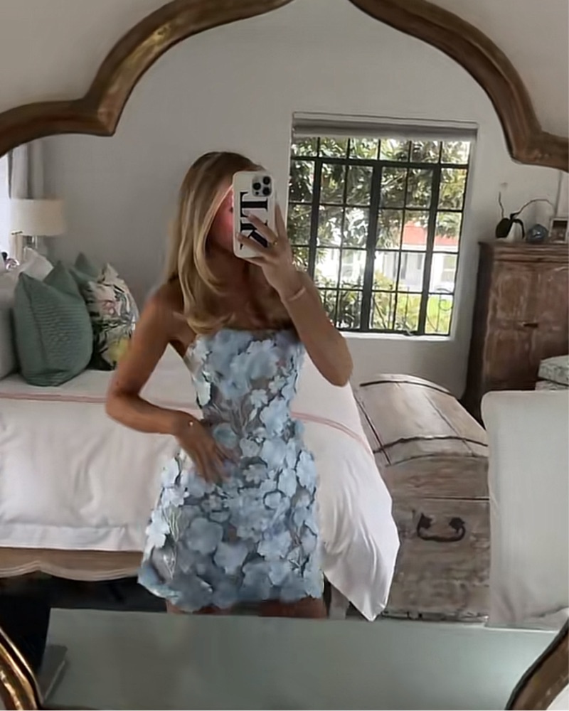 DF-3 シェリーメイ　Spring in Bloom コスチューム Jasmine Maraya Mini Dress in Powder Blue by Bronx and Banco - Pickle